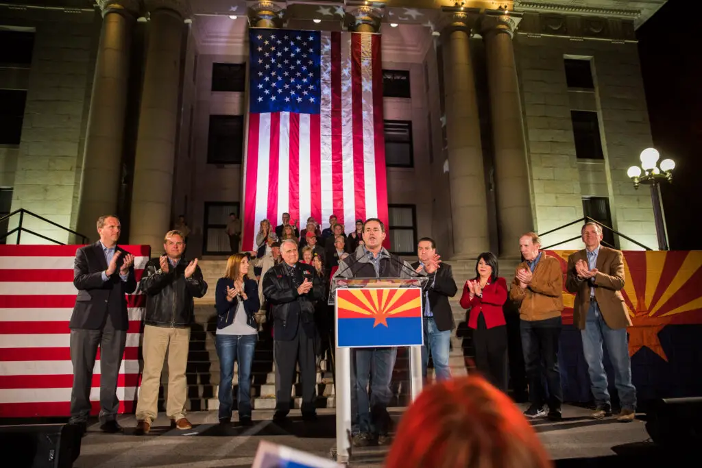 Arizona Governor Doug Ducey Speaks At Prescott Election Eve Rally (31917434568)